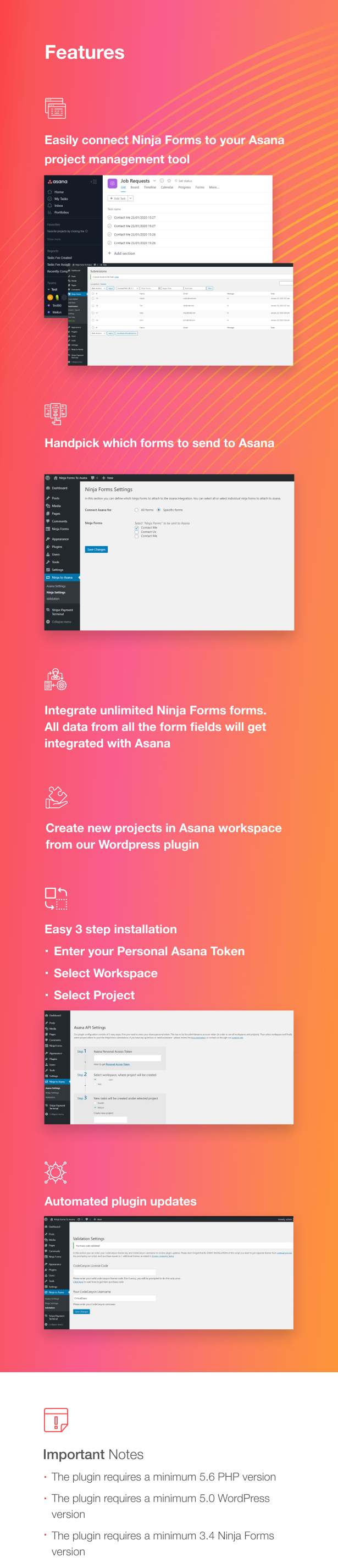 Ninja Forms Asana Integration - 1